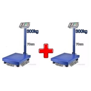 2 Bascules Balances Électroniques Pour Cacao Café Anarcade 300kg - Bleu