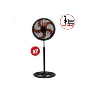 2 Ventilateurs 18 Pouce 5 Hélice Noir