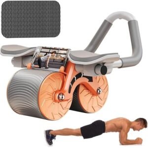 Ab Roller Pour L'entraînement De Base – Exercice De Rouleau De Rebond Pour La Force Abdominale – Roue D'exercice Abdominale Avec Support De Coude Pour La Force De Base Et...