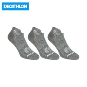 ARTENGO by decathlon CHAUSSETTES DE SPORT BASSES ARTENGO RS 160 GRIS LOT DE 3