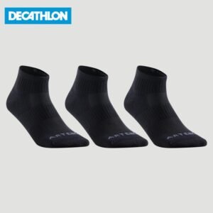 ARTENGO by decathlon CHAUSSETTES MI-HAUTES NOIR LOT DE 3