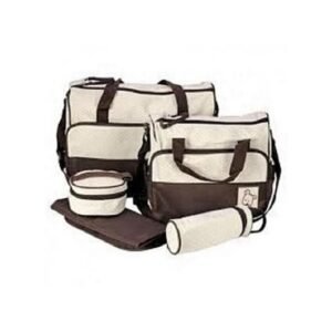 Baby Care Sac à Langer Bébé 05 Pièces - Marron/Beige