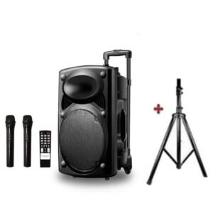 BAFFLE Enceinte Haut Parleur Bluetooth Original +2 Micros + Pieds