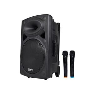 BAFFLE Enceinte Haut Parleur Bluetooth Original +2 Micros + Pieds - Noir