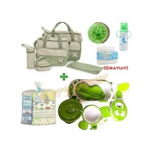 Baignoire + Sac à Langer Et Grénouillère -Vert