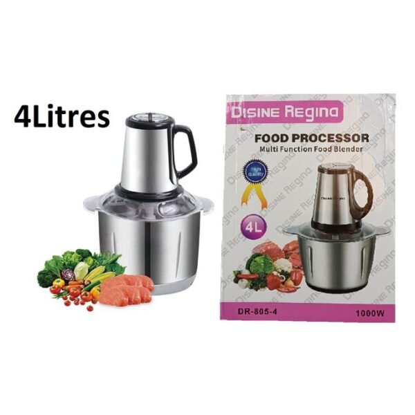 Blender Broyeur 1000 W - 4 L 1 Accessoirese - Argent