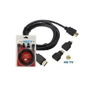 Câble HDMI + 2 Prises Mini Et Micro HDMI