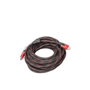 Câble HDMI 20Mètres HD 1080P 3D - Noir / Rouge