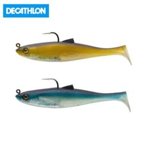 CAPERLAN by decathlon COMBO LEURRES SOUPLES SHAD SWIMBAIT OSARDA 120 NATURAL