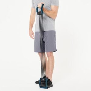 CORENGTH by decathlon Extenseur De Musculation Réglable De 5 à 25kg - Noir Et Bleu