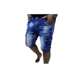 Culotte Homme-En Jeans Bleu