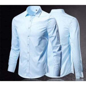 Daniel Alaves Chemise Homme Manches Longues Bleu