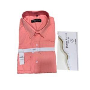 Daniel Alaves Chemise Homme Manches Longues Rose