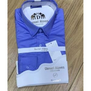 Daniel Alaves Chemise Manches Longues Homme Bleu