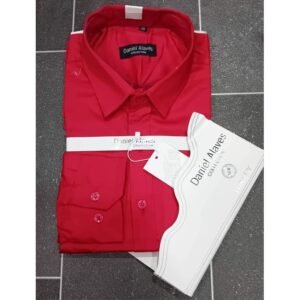 Daniel Alaves Chemise Manches Longues Homme Rouge