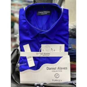 Daniel Alaves Chemises Homme Manches Longues -Bleu