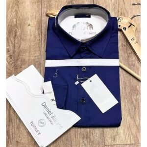 Daniel Alaves Chemises Homme Manches Longues -Bleu