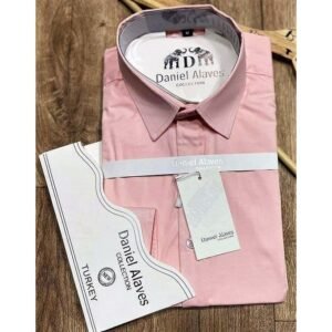 Daniel Alaves Chemises Homme Manches Longues -Rose