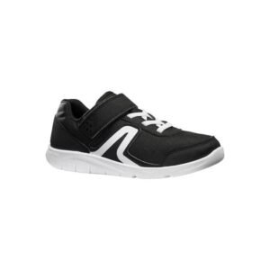 Decathlon Chaussures Enfant à Scratch Légères - Soft 140 - Blanc/Noir