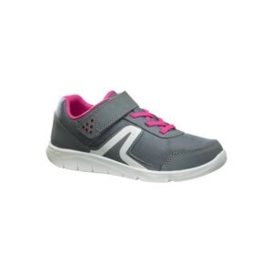 Decathlon Chaussures Enfant à Scratch Légères - Soft 140 - Rose/Gris