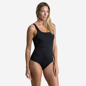 Decathlon MAILLOT DE BAIN 1 PIÈCE FEMME HEVA U NOIR