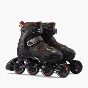 Decathlon ROLLER FIT 3 JR BLACK ORANGE