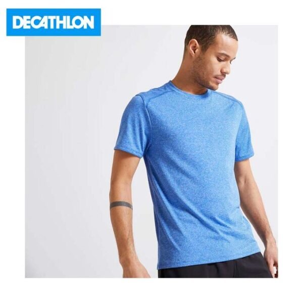 DOMYOS by decathlon T-SHIRT DOMYOS FITNESS BLEU CHINÉ