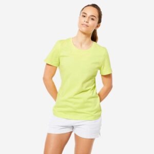 DOMYOS by decathlon T-shirt Femme Citron Tropical