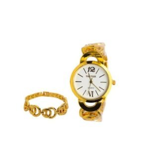 Ensemble Montre + Bracelet Femme - Or