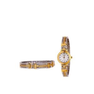 Ensemble Montre ET Bracelet Femme - Argent/Or