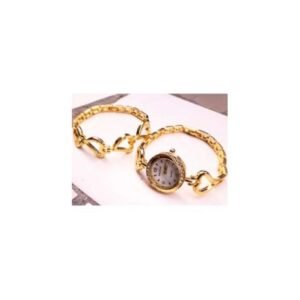 Ensemble Montre Et Bracelet MOTIF COEUR - Or