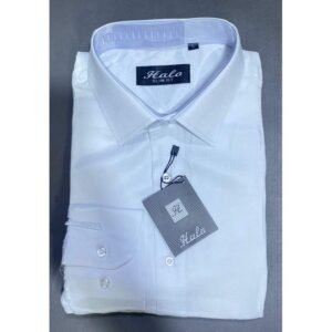 Halo Chemise Manches Longues Pour Homme Blanc