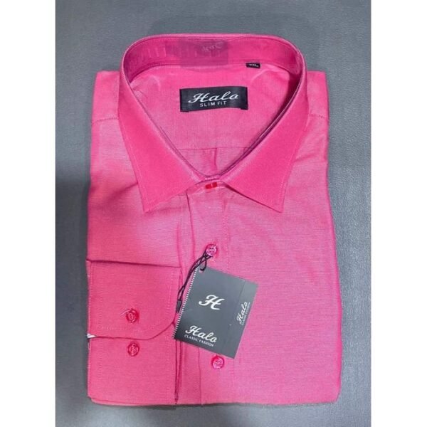 Halo Chemise Manches Longues Pour Homme Rose