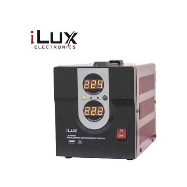 Ilux Stabilisateur De Tension Numérique 5000VA - Rouge