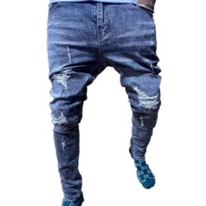 Jeans Pantalon Jeans New Design Homme - Bleu