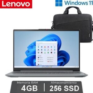 Lenovo DUAL CORE - IDEAPAD 1 - WIN 11 – PACK OFFICE - 4GO RAM / 256 GO SSD - GRIS - SAC OFFERT - GARANTIE 12 MOIS