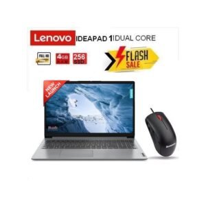 Lenovo IDEAPAD 1 - WIN 11 - PACK OFFICE - DUAL CORE - 4GB RAM / 256 GO SSD - GRIS - SOURIS Offert - GARANTIE 12 MOIS