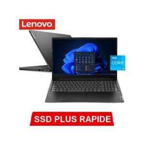 Lenovo V15 G3 IAP- ECRAN 15.6''HD - INTEL CORE I3 -1215U -2.0 GHZ - RAM 4GB/ 256GB SSD WINDOWS 11 - NOIR AVEC SAC T210