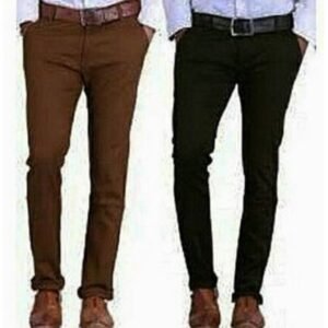 Lot De 2 Pantalon Hommes Marron-Noir