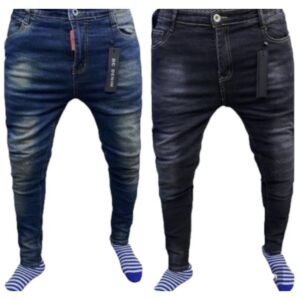 Lot De 2 Pantalon Jeans Bleu-Noir