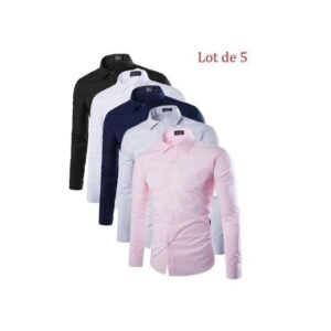 Lot De 5 Chemises Manches Longues