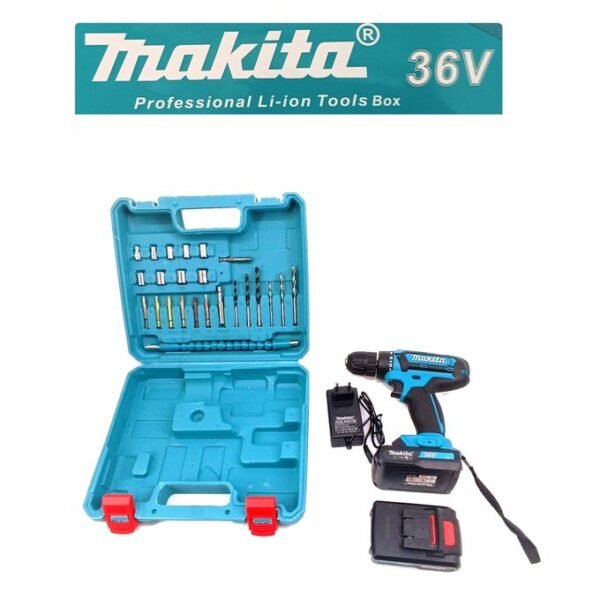 Makita Visseuse Perceuse Sans Fil Avec 2 Batteres 36 Volt MAKITA - Bleu / Noir