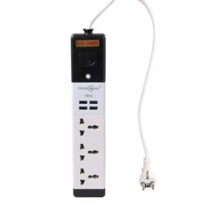 Multiprise Filaire/Rallonge PD-31 - 3 Prises+ Interrupteur - 3Mètres - 4USB