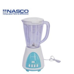 Nasco Blender - Bl1008a-Cb - 1.5 Litre - 400 W - Blanc/Vert / Ne Fonctionne Pas Correctement - Garantie 03 Mois