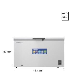 Nasco Congélateur Horizontal NAS-500WA - 397L - R600A - Avec Serrure - Silver - Garantie 12 Mois