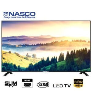 Nasco TV LED - 50 Pouces- Décodeur Intégré - HD - HDMI - USB - AV - 12 Mois de garanti