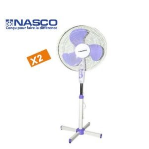 Nasco Ventilateurs x2 FS40-24 - 16 Pouces - Blanc - / Les veilleuses ne fonctionnent pas