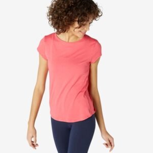 NYAMBA by decathlon T-shirt Sport Gym Douce Femme Rose