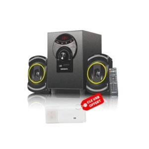 Original Premier Subwoofer Multimédia - OP-300 - FM/USB/Carte Mémoire + Clé USB Offerte - Noir