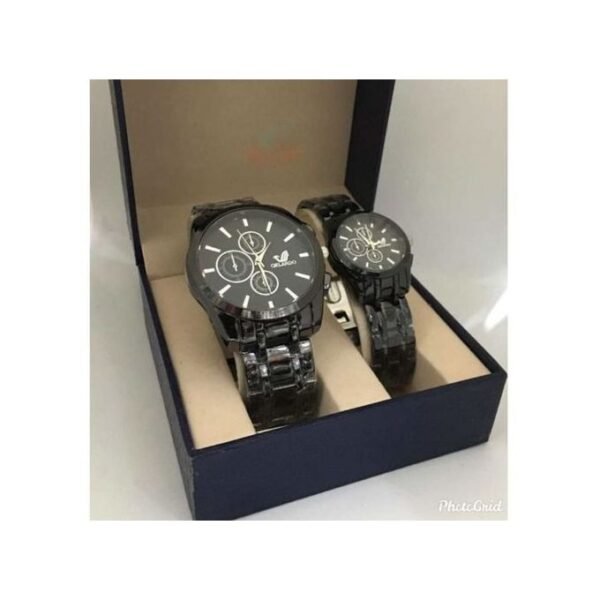 Orlando Ensemble Montre Couple"" SB - Tout Noir